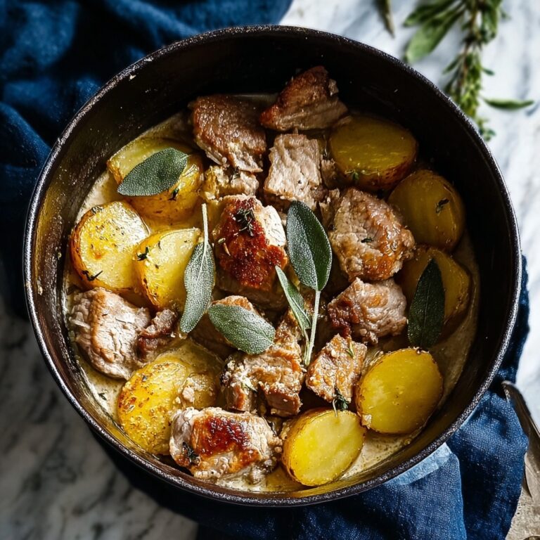 Cozy Slow-Cooked Pork, Cider & Sage Hotpot Recipe