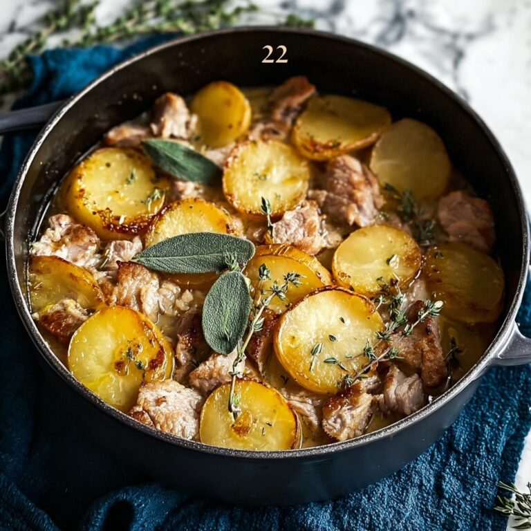 Cozy Slow-Cooked Pork, Cider & Sage Hotpot Recipe