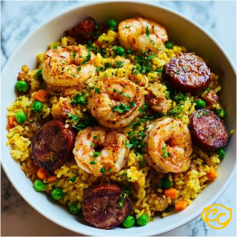 Sausage, Shrimp, and Rice Skillet Recipe
