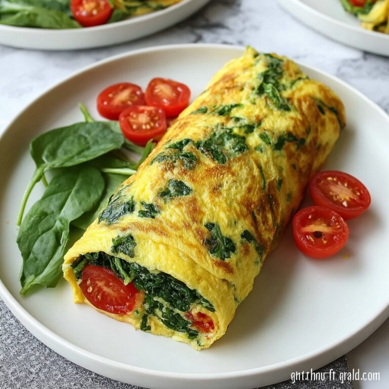 Delicious Rolled Spinach Omelet Recipe for a Healthy Start Recipe