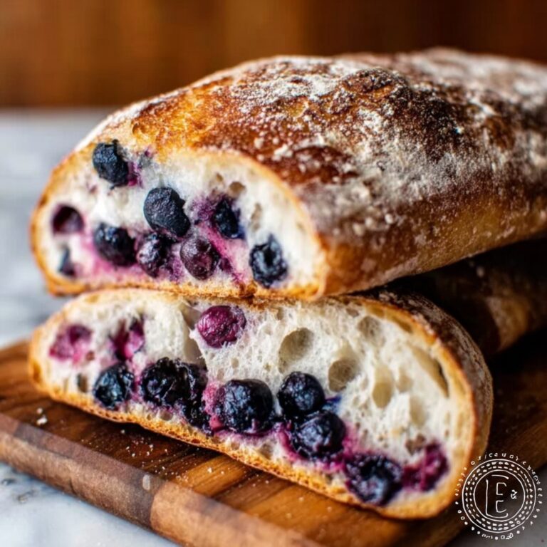 Lemon Blueberry Sourdough Bread: Juicy & Creamy Bliss! Recipe