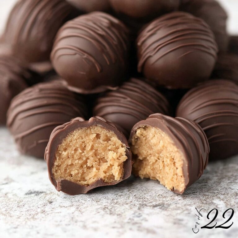 Chocolate-Coated Peanut Butter Balls Recipe