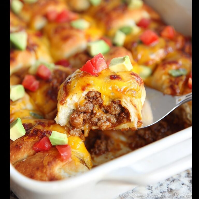 Beef Enchilada Crescent Roll-Ups Recipe