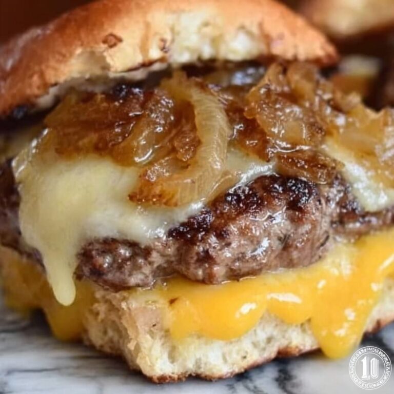 October Festival Pretzel Bun Beer Cheese Burger Recipe