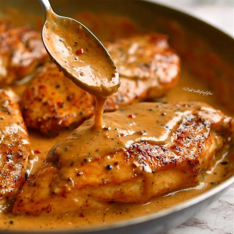 JB’s Chicken au Poivre with Creamy Peppercorn Sauce Recipe