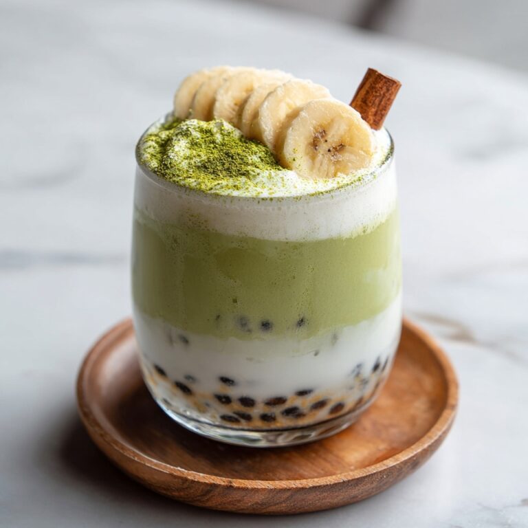 Creamy Easy Banana Matcha Latte for a Refreshing Boost Recipe