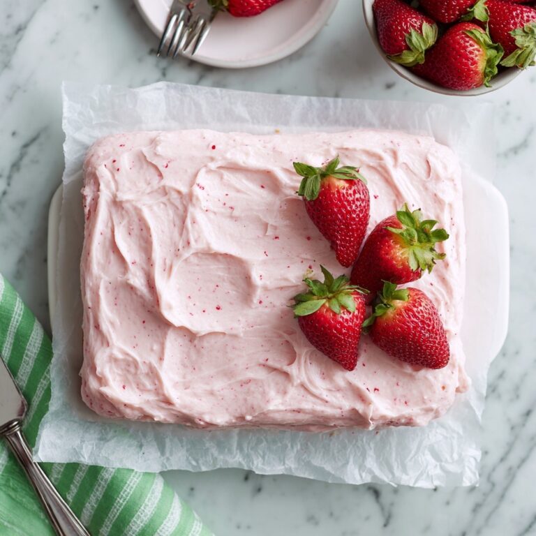 Best Strawberry Sheet Cake Recipe