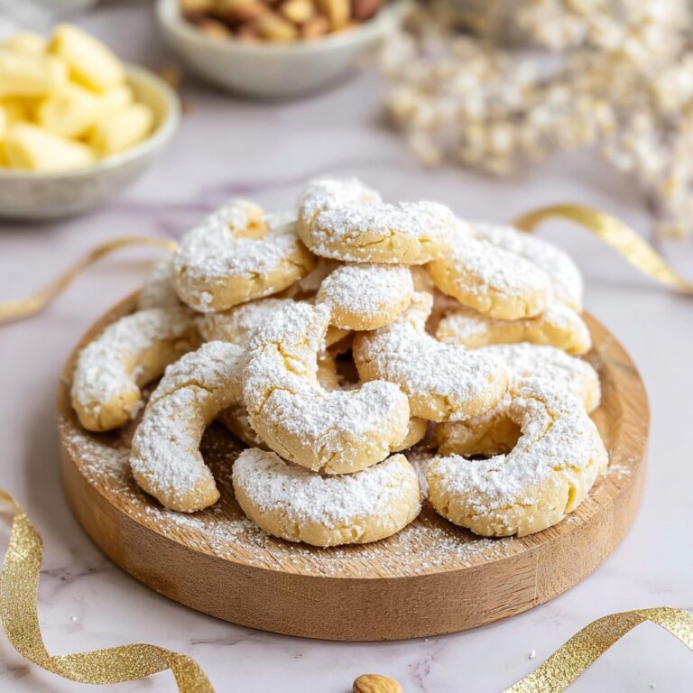 Vegan Vanilla Crescent Cookies Recipe