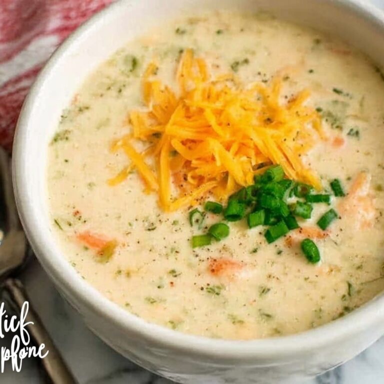 Creamy Potato Carrot Soup with Cheddar and Green Onions Recipe