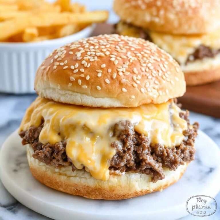 Instant Pot Beef and Cheddar Sandwiches with Spicy Cheese Sauce Recipe