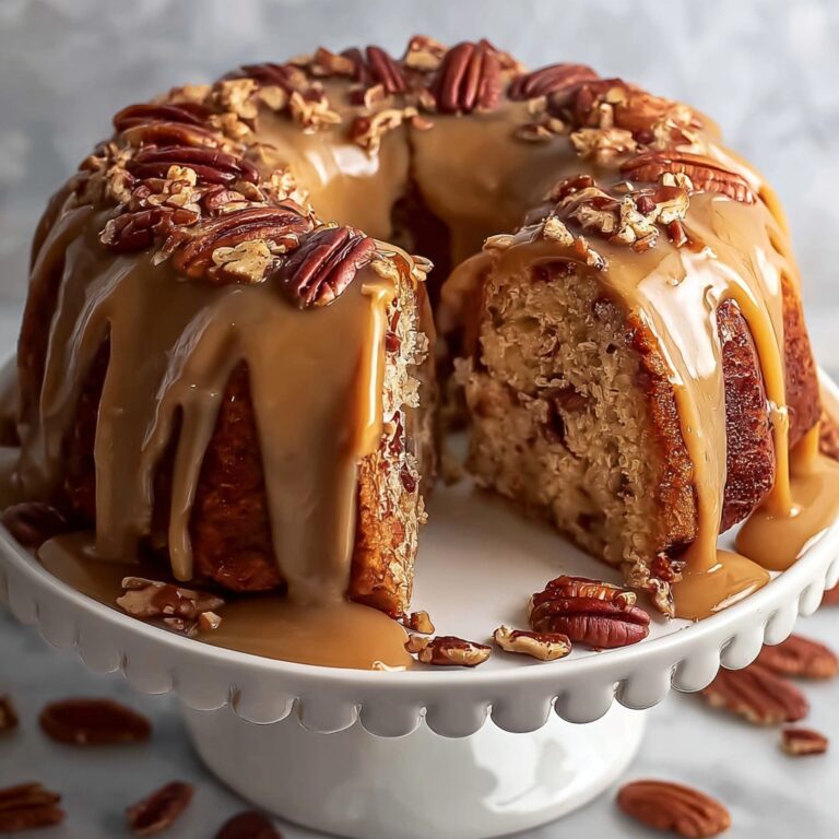 Apple Pecan Cake With Caramel Glaze Recipe