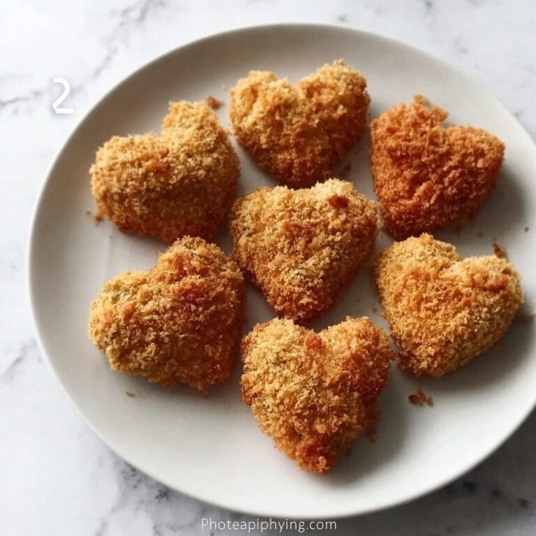 Heart-Shaped Baked Chicken Nuggets Recipe