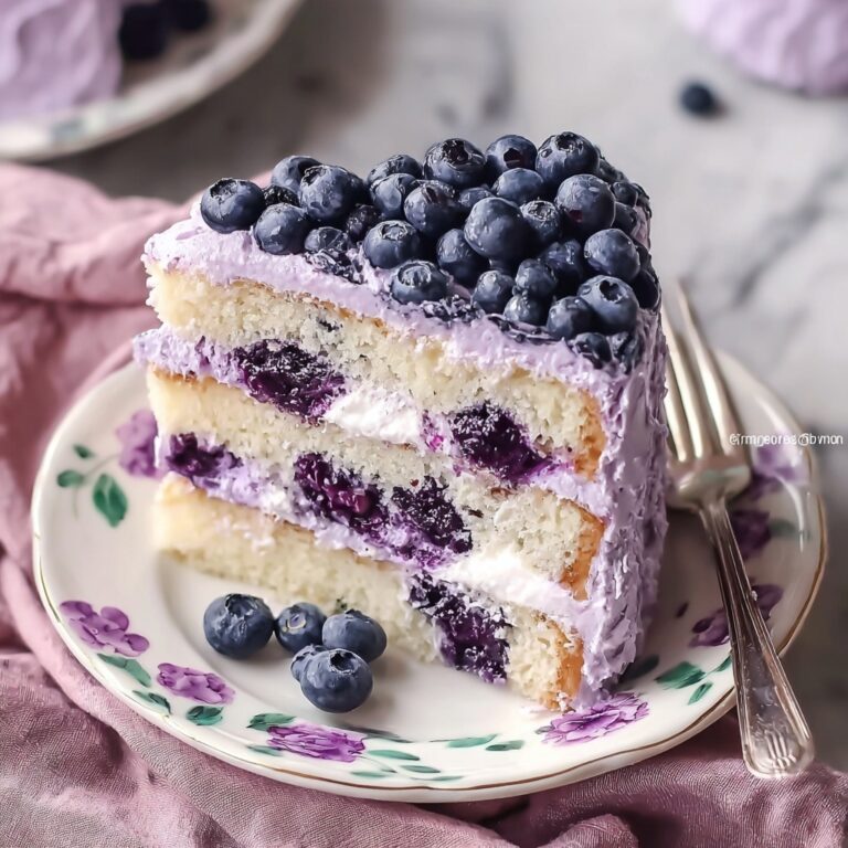 Blueberry Cream Cake Recipe
