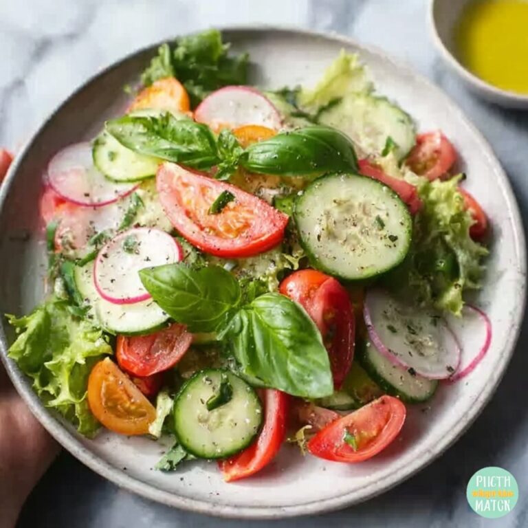 Cucumber Salad with Red Onion and Fresh Dill Recipe