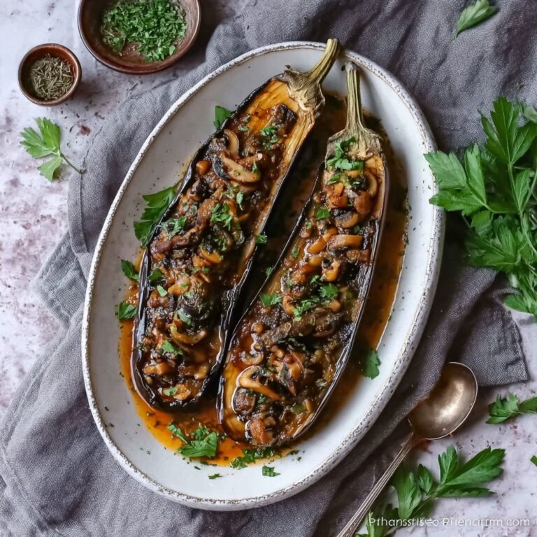 Sticky Garlic Eggplant Recipe