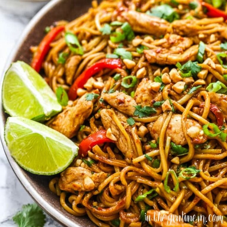 Chili Garlic Chicken with Asian Noodles Recipe