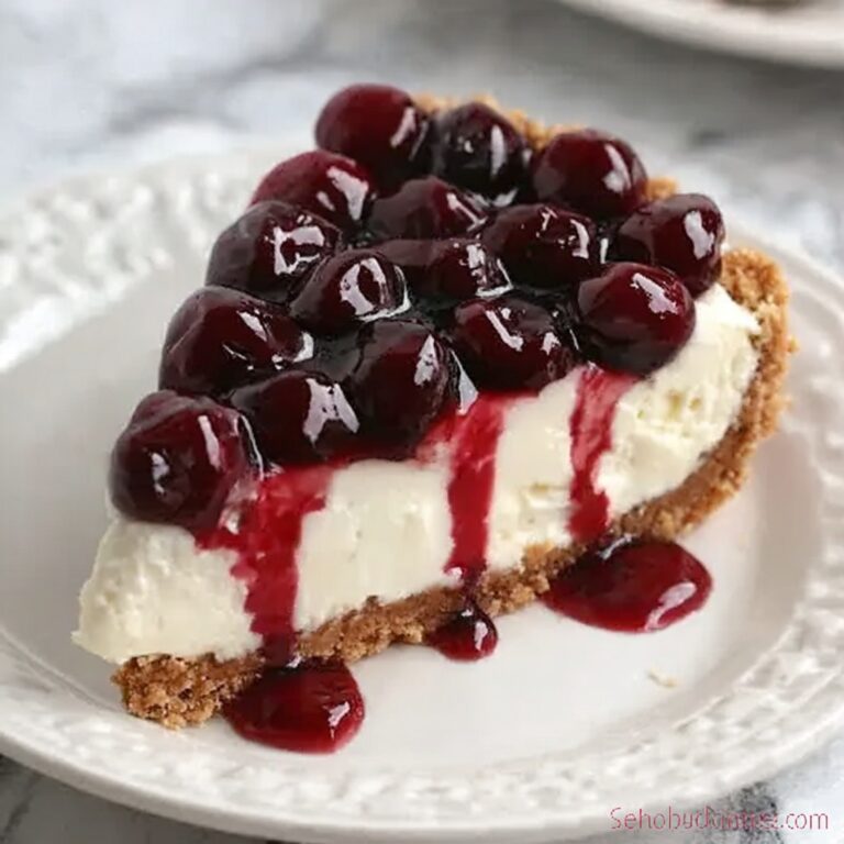 No-Bake Cherry Cheesecake Bars Recipe