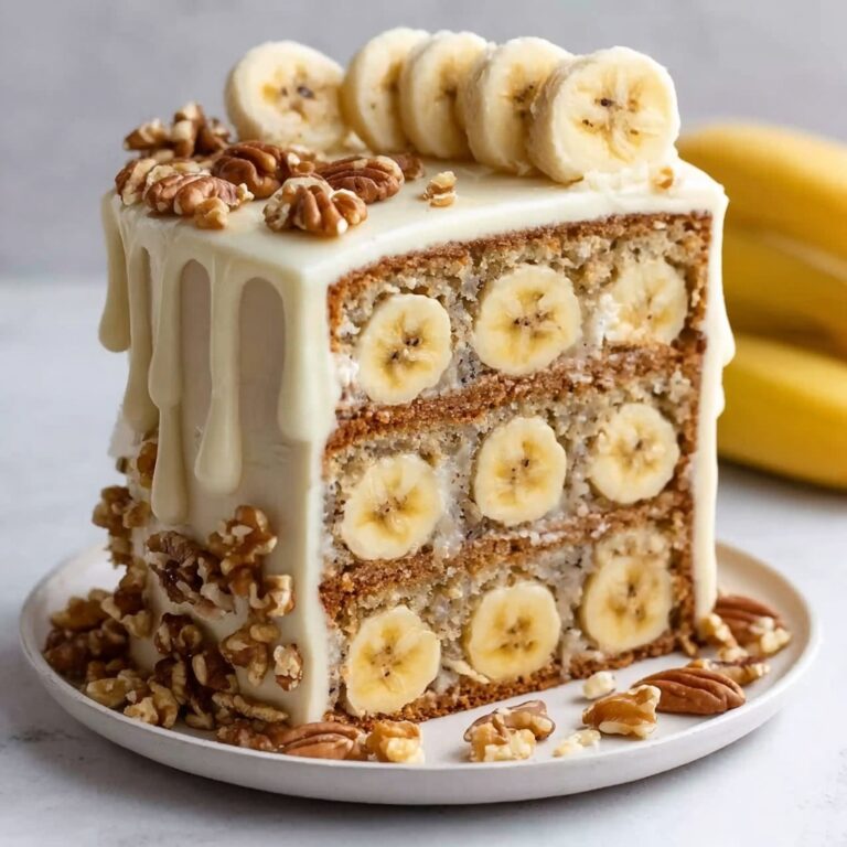 Heavenly Banana Walnut Cream Cake Recipe