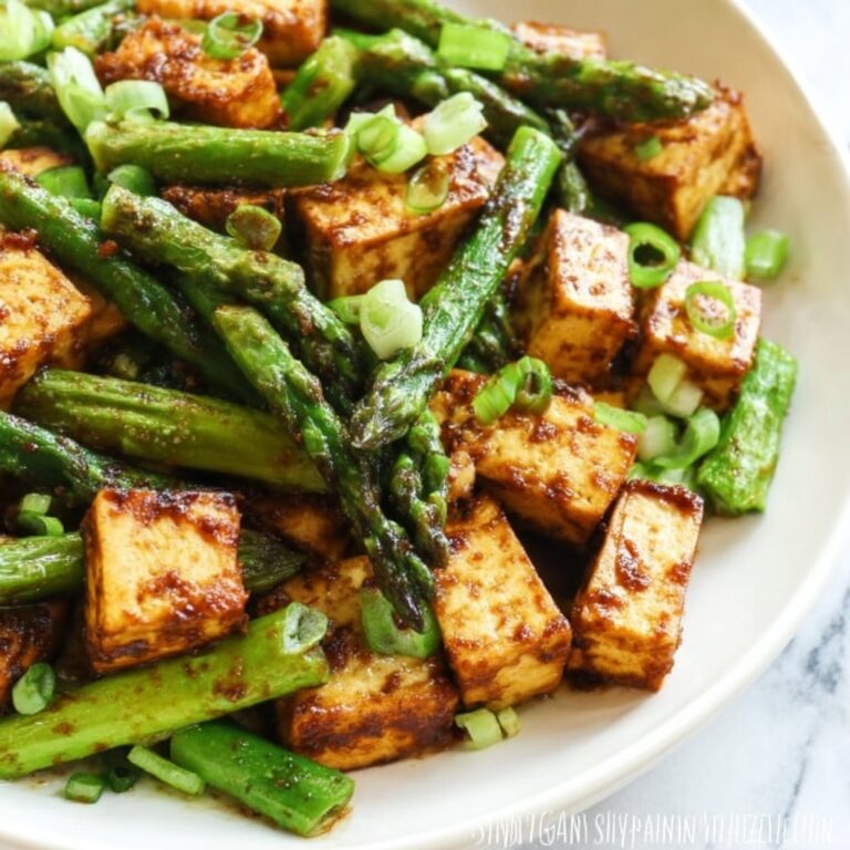 Miso-Chile Asparagus with Tofu Recipe