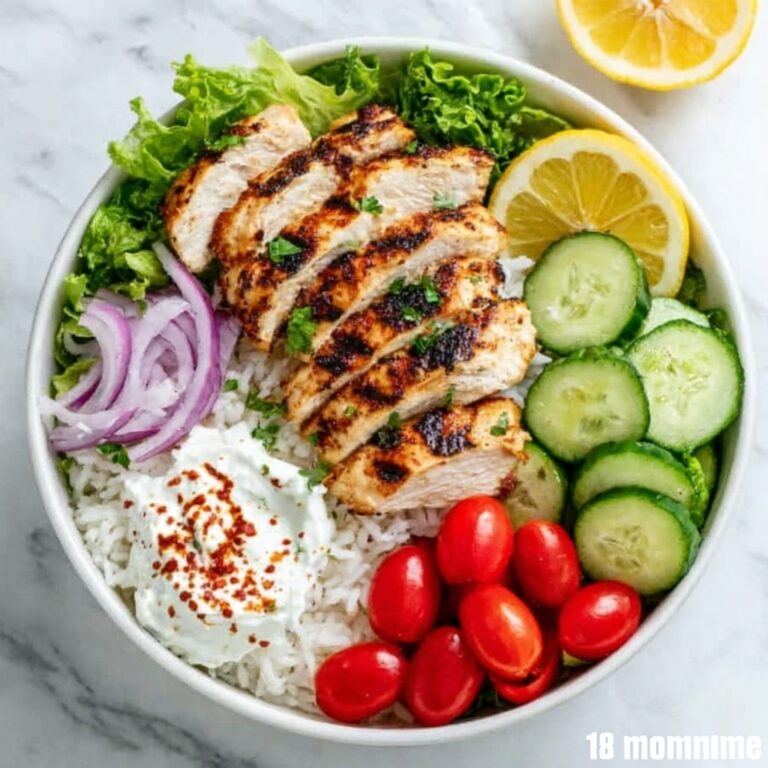Greek Chicken Bowls with Tzatziki and Fresh Veggies Recipe
