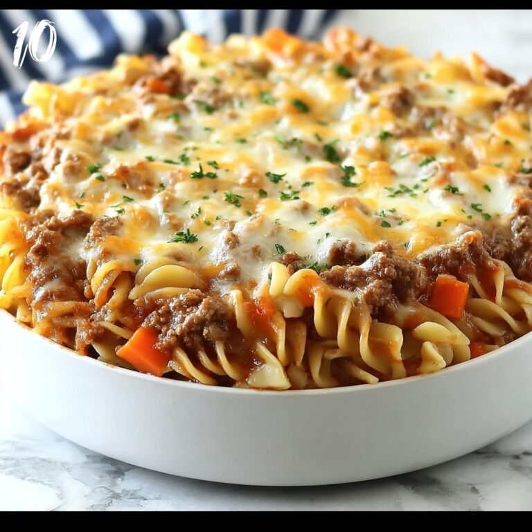 Cheesy Beef Lombardi Casserole Recipe