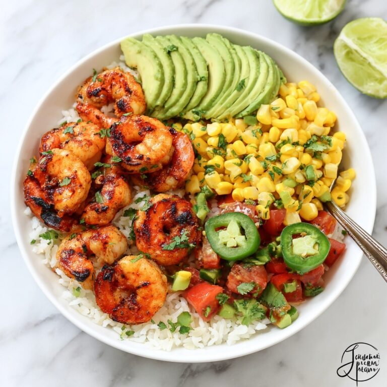 Chipotle Shrimp with Mango Avocado Rice Bowls Recipe