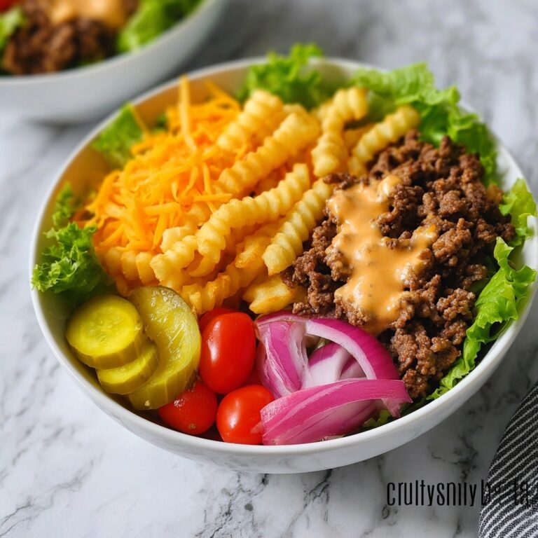 Cheeseburger Bowls with Copycat Big Mac Sauce Recipe