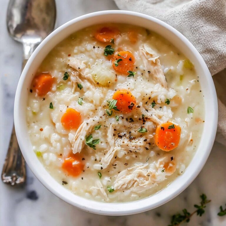 Hearty Creamy Chicken and Rice Soup to Warm Your Soul Recipe