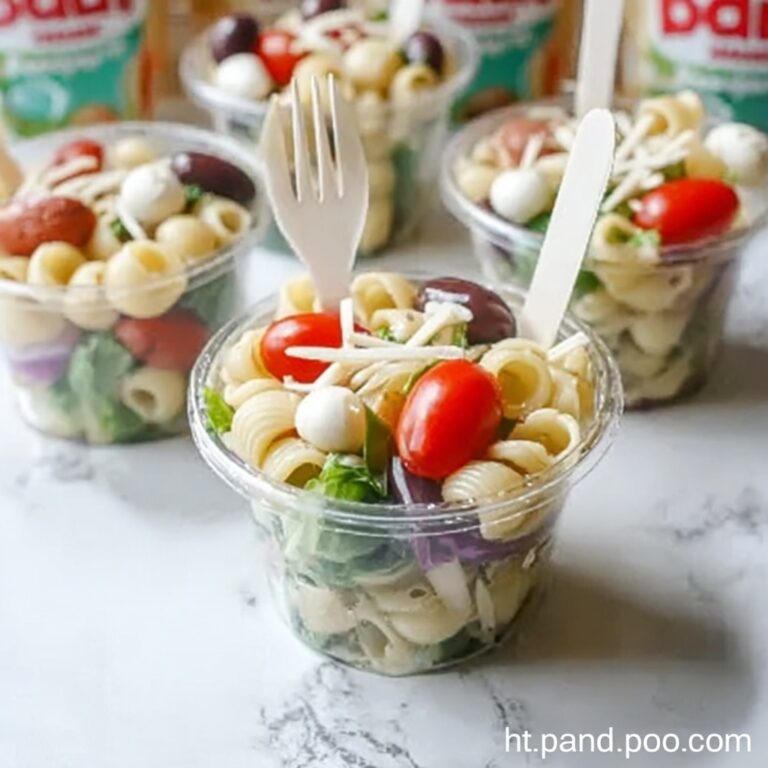 Caesar Pasta Salad Cups Recipe