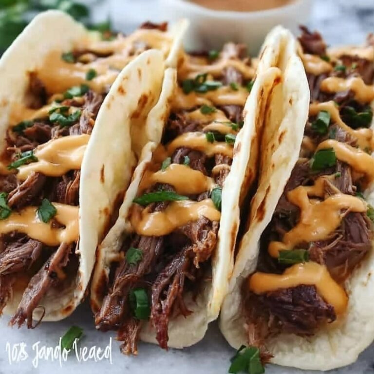 Garlic Butter Honey BBQ Beef Tacos Recipe