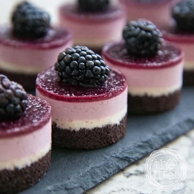 Blackberry Mini Cheesecakes Recipe