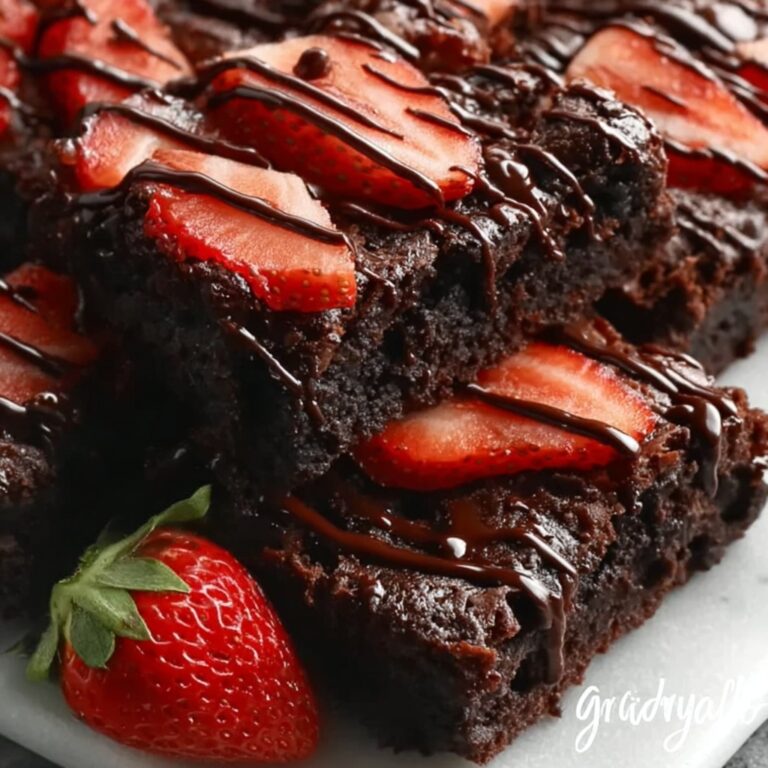 Chocolate-Covered Strawberry Brownies Recipe